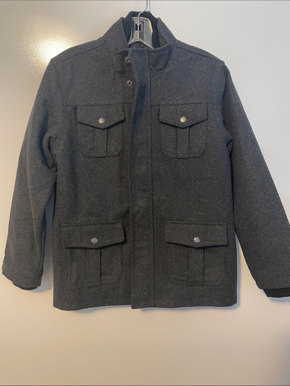 Gap Kids Dark Gray Wool Jacket Size XL